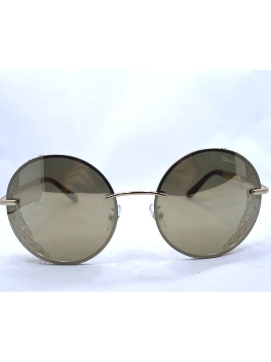 Chopard SCHC68S 300G Gold Green Round – Italy Designer Sunglasses main image 6